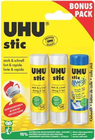 Image du produit UHU Bâtonnets de colle 2+1 45285 3 pièces