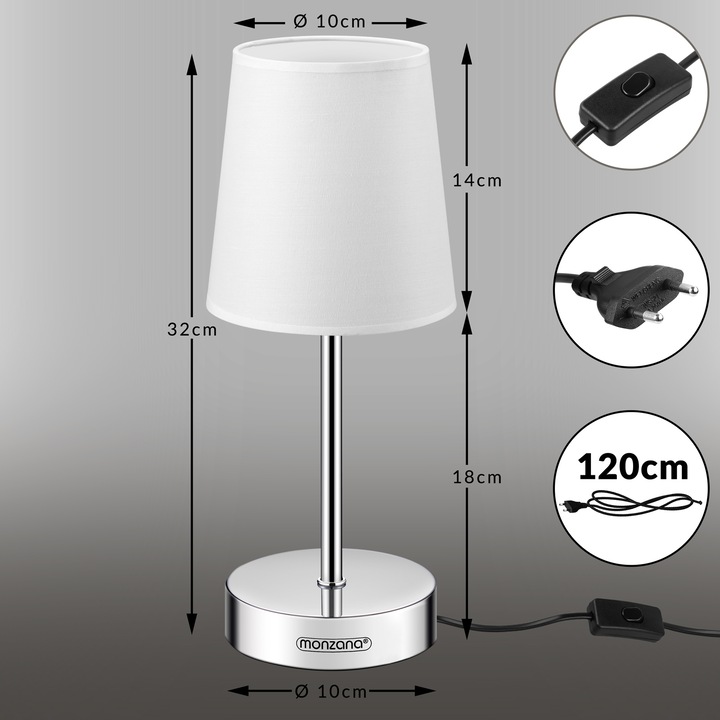 Produktbild Monzana Nachttischlampe (E14)