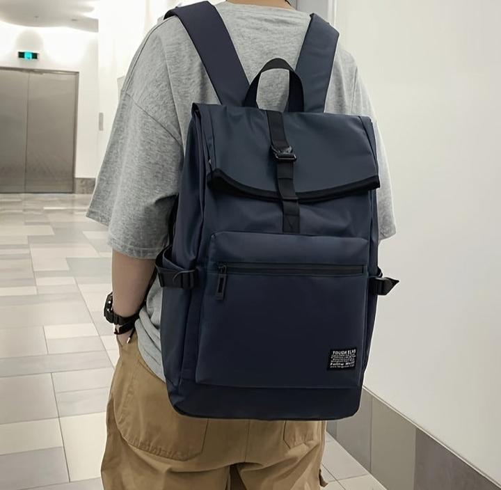 Image du produit Only-Bags.Store Sac à dos décontracté en nylon, grande capacité, sac à dos imperméable à poches multiples