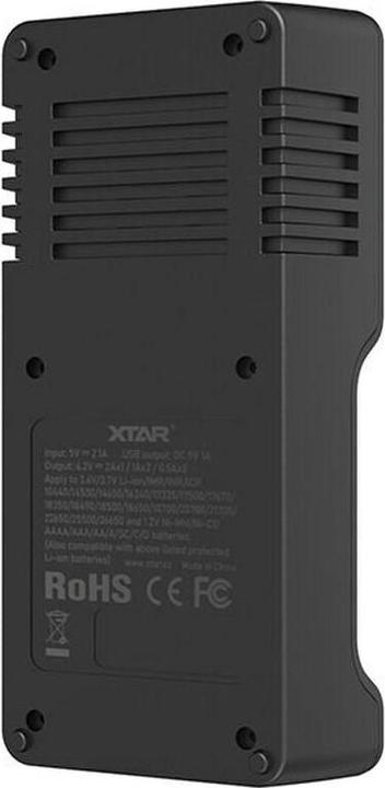 Produktbild Xtar VC2S Ladegerät (1 Stk., A, C, D, AAAA, AAA, AA, Ladegerät inkl. Akku)
