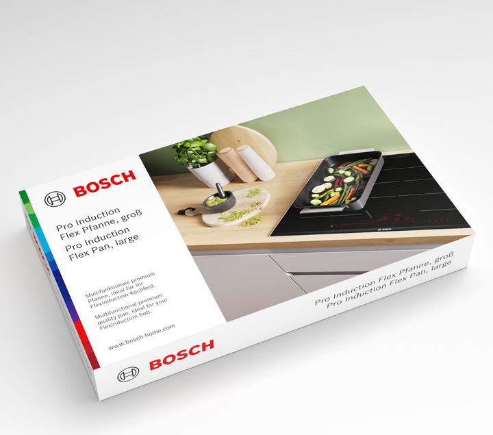 Actual product image Bosch Hausgeräte Pan, 353 mm,, Stainless steel, HEZ9FF010 (Pan set + pot set, Stainless steel)