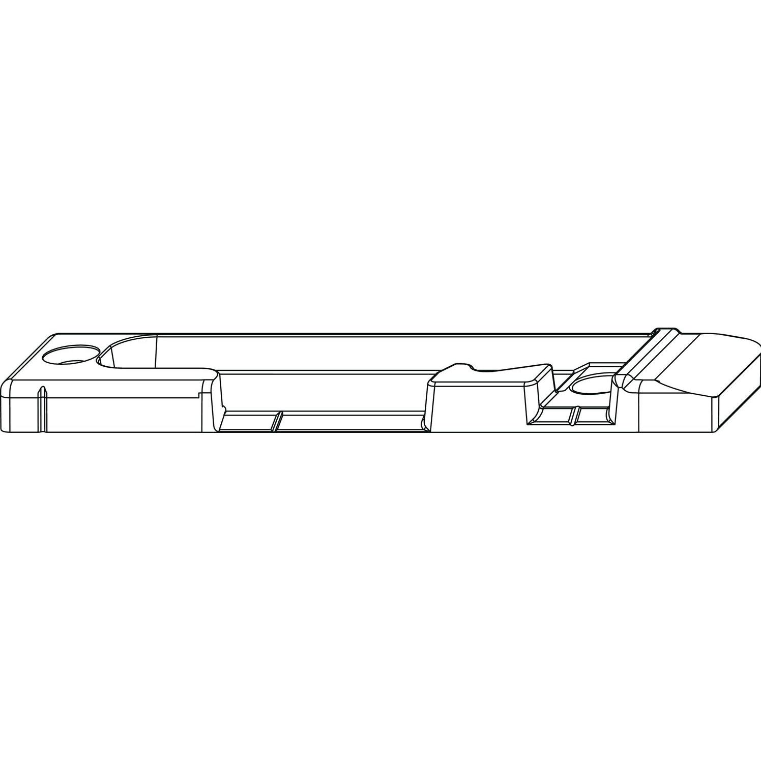 Maco, Türbeschlag + Scharnier, Kippschliessteil senkrecht, Falzluft 12 mm, Eurofalz 24 mm, 13V, rechts