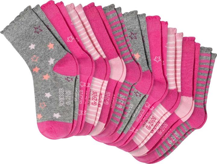 Actual product image Schiesser Star - 10 pairs of children's socks girls (pack of 10, 19 - 22)
