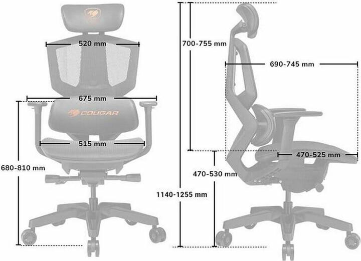 Produktbild Cougar Argo One PC gaming chair Mesh seat Black