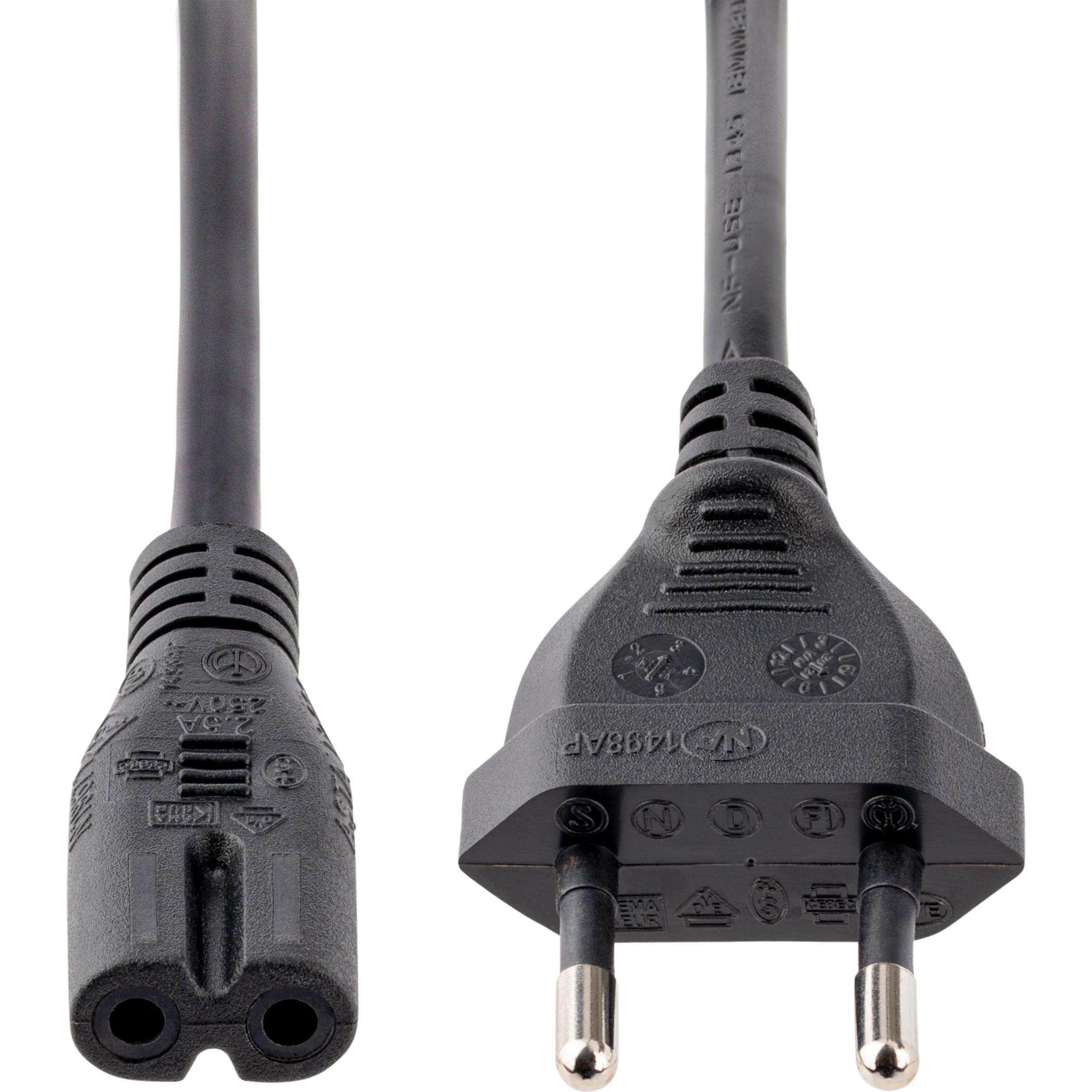 Thumbnail - StarTech 1m Eu Plug To C7 Power Cord (1 m), Stromkabel