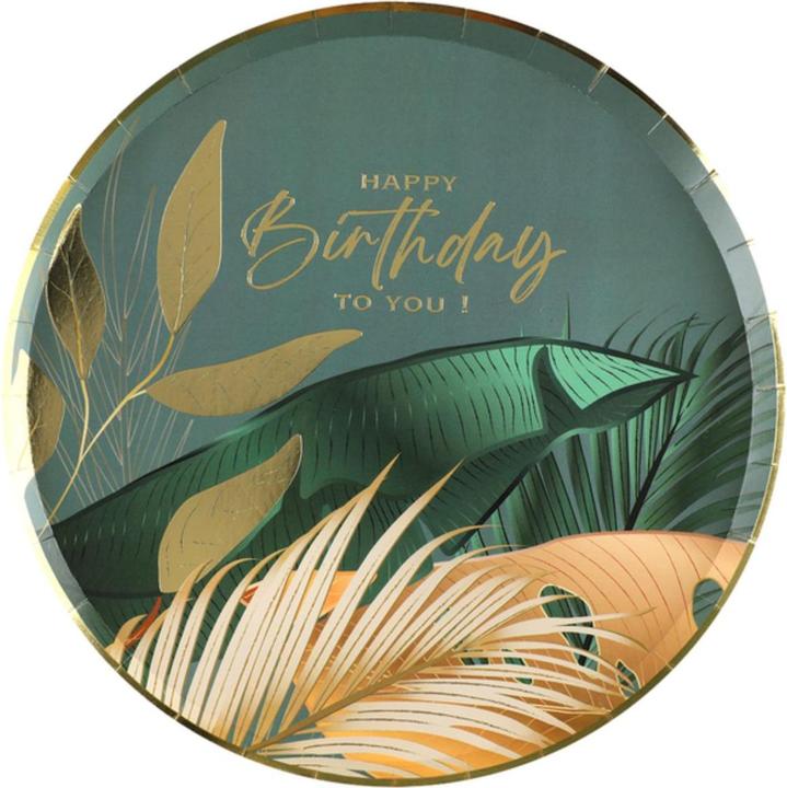 Santex Plate - Birthday Jungle (10x)