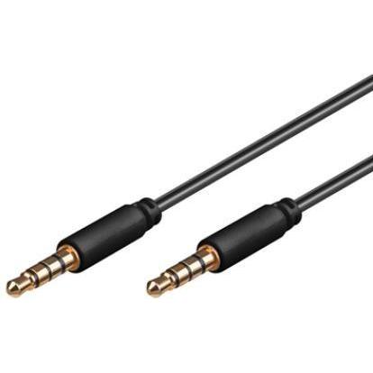 PremiumCord Cavo Jack 3,5 mm 4 Pin M/M 3 m per Apple iPhone, iPad, iPod (3 m), Cavo audio
