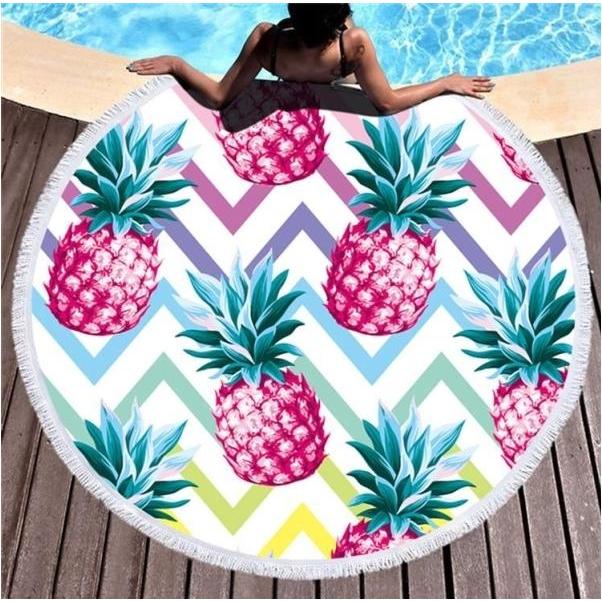 ATL Telecom Ltd, Strandtuch, BQ50D Large round beach towel 150cm (150 x 150 cm)