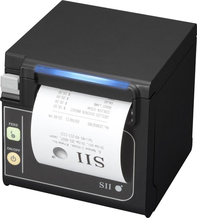 Seiko RP-E11 Imprimante POS noire (Port série Jack)