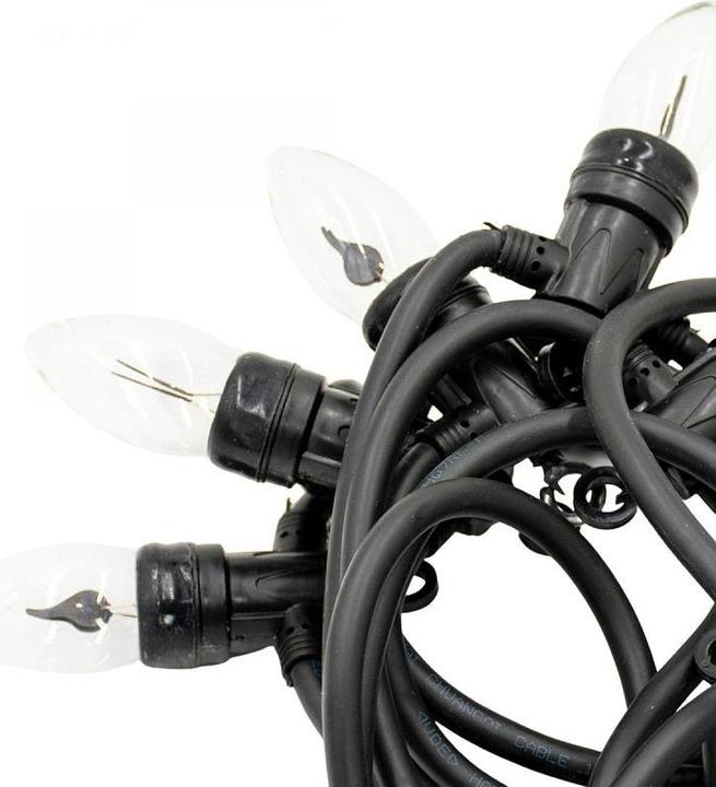 Lifetime LED fairy lights 5.1 m 1.5 m black flame effect (5.10 m)
