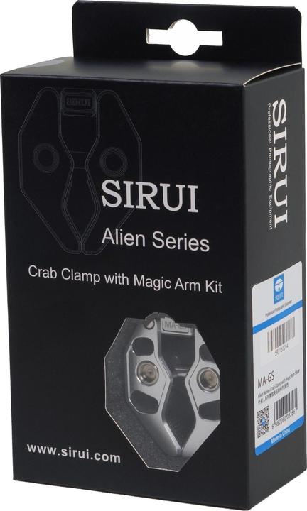 Actual product image Sirui MA-GS Crap Clamp with Magic Arm and Smartphone Holder Silver (Stand clamp)