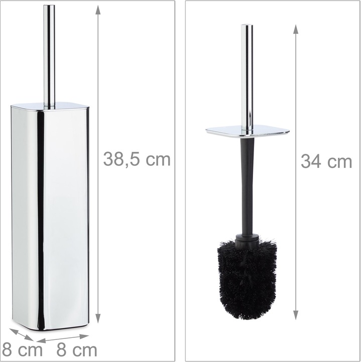 Actual product image Relaxdays WC Brush holder wall