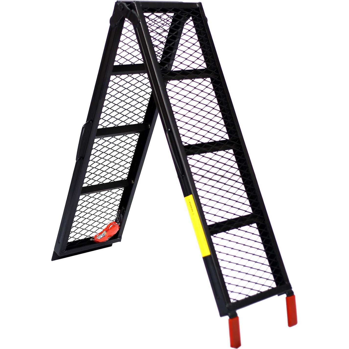 Wiltec, Garagenausstattung, Auffahrrampe 203cm 340kg Quad ATV faltbar Alu Auffahrschiene Laderampe