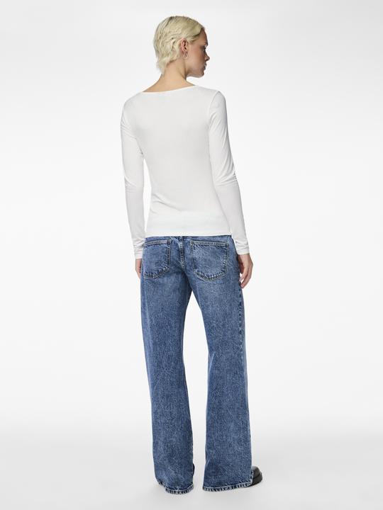 Actual product image Pieces Pcbarbera Ls Lace Top Noos Bc (L)
