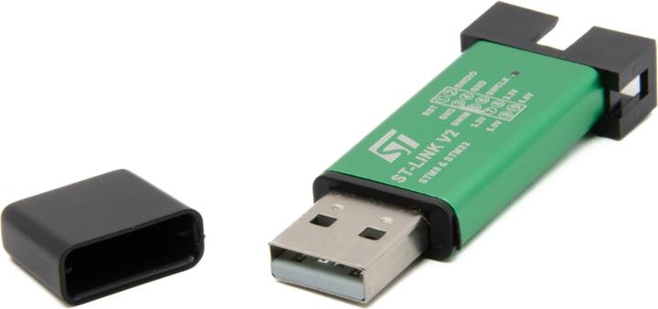 Actual product image Dragino ST-Link V2 compatible STM8 STM32 debugger programmer