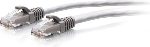 Produktbild C2G 6,1 m Cat6a ungeschirmtes (UTP) flaches Ethernet Patchkabel mit Rastnasenschutz – grau (U/UTP, CAT6a, 6.10 m)