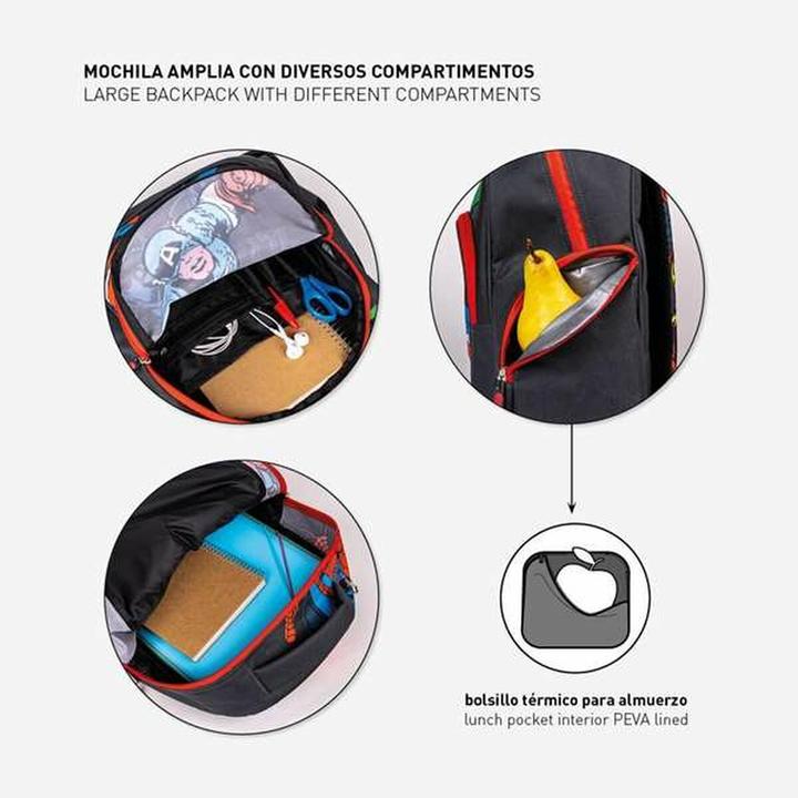 Produktbild Schulrucksack The Avengers Schwarz 32 x 15 x 42 cm