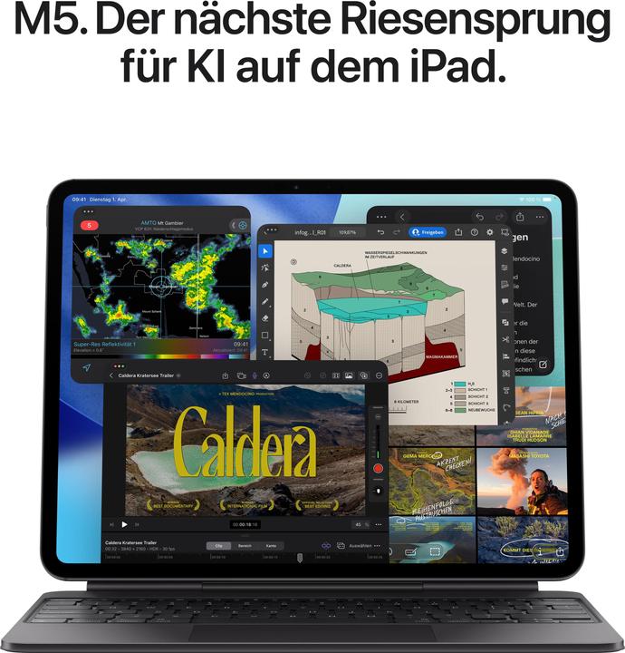 Image du produit Apple iPad Pro 11 2025 (M5) (WLAN uniquement, 11", 1000 Go, Noir Spatial)