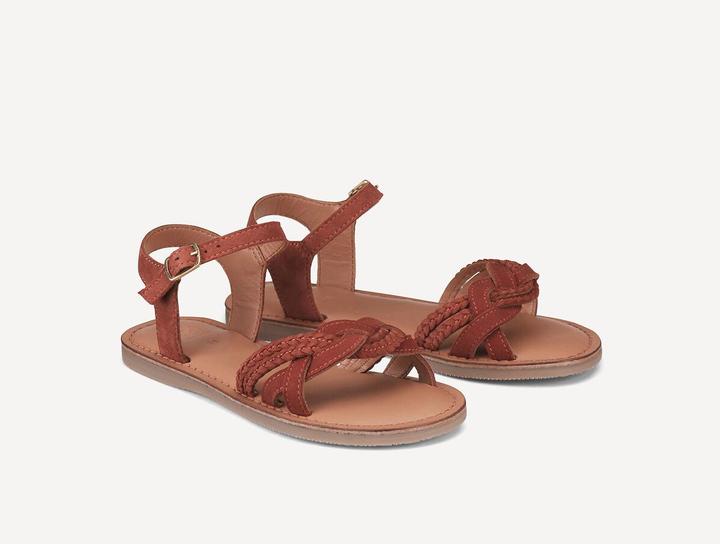 Actual product image La Redoute Collections Geflochtene Sandalen aus Veloursleder (35)