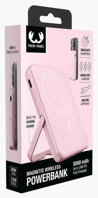 Actual product image Fresh'N Rebel Magnetic Wireless Powerbank (5000 mAh, 20 W, 18.50 Wh)