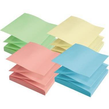 Soennecken, Haftnotiz, Haftnotiz oeco 5866 RC Z-Falz 75x75mm 100Bl. sort. 12St. (75 x 75 mm)
