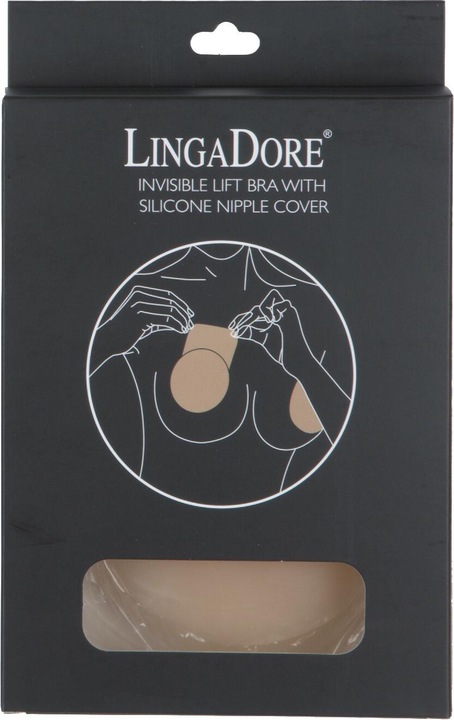 Produktbild LingaDore ZUBEHÖR Unsichtbaren Lift BH mit Silikon Nippel Abdeckung (L, Einzelpack)