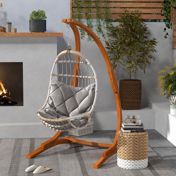 Immagine prodotto Outsunny Telaio per sedia sospesa con catena di sospensione (150 kg)