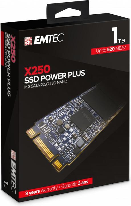 Image du produit Emtec X250 (1000 Go, M.2 2280)
