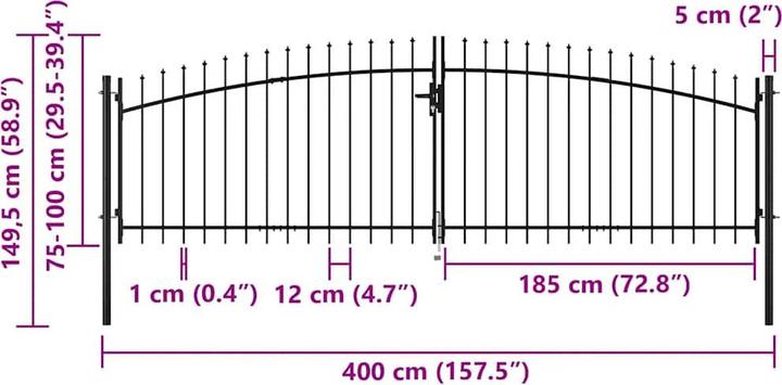 Produktbild vidaXL Modernes Tor