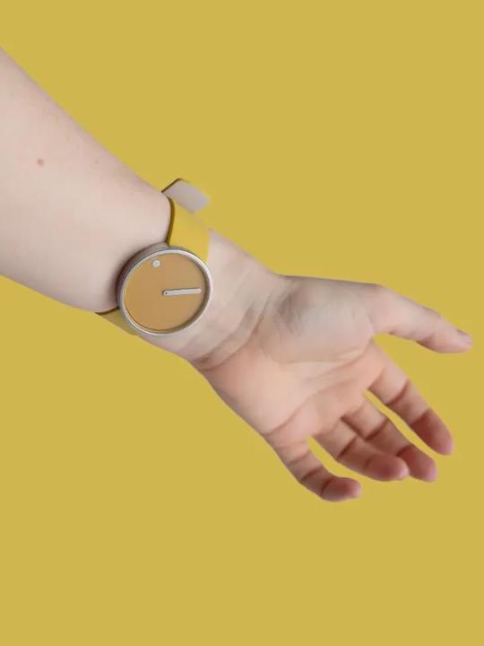 Produktbild Picto 43354-6120S Mustard Yellow Unisex 40mm 5ATM (Analoguhr, 40 mm)