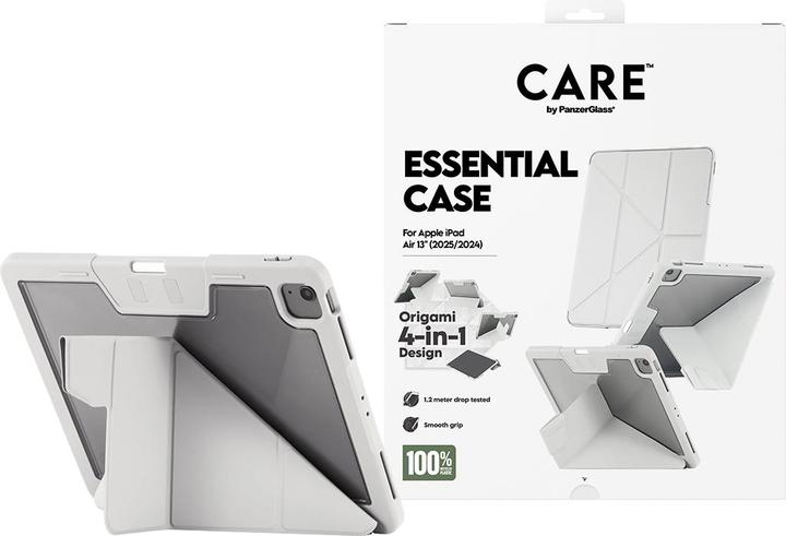 PanzerGlass CARE TPU Essential Case Light Grey iPad Air 13" (2024-2025) (Apple iPad Air 13 2024, Apple iPad Air 13 2025, Apple iPad Air 13 2026)