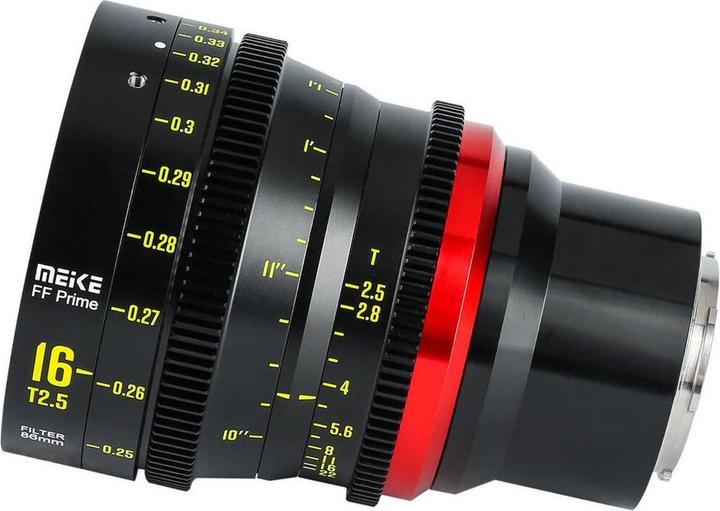 Immagine prodotto Meike Obiettivo Cine 16mm T2.5 Full Frame con attacco E (APS-C / DX, Full frame)