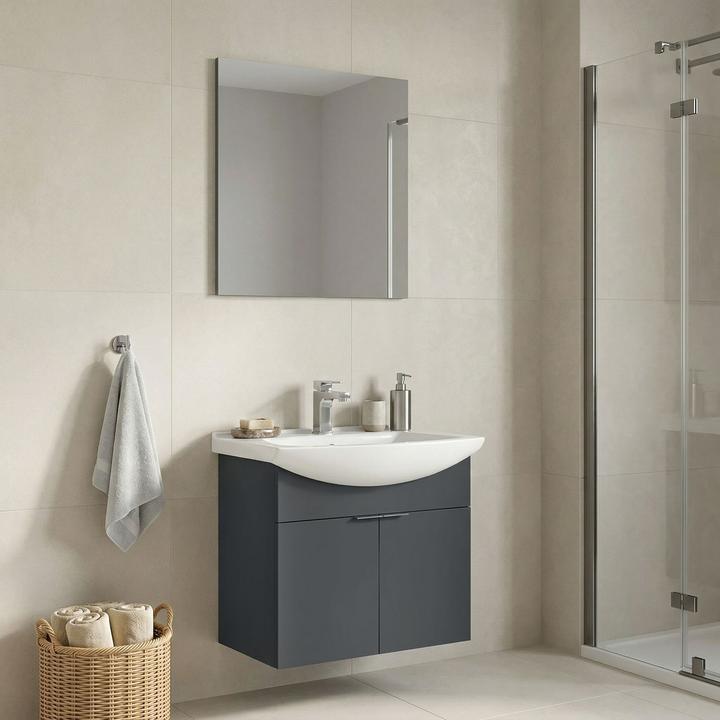 Produktbild Homitis Purus 65 Bathroom Cabinet With Sink & Mirror Set (2 Pieces)