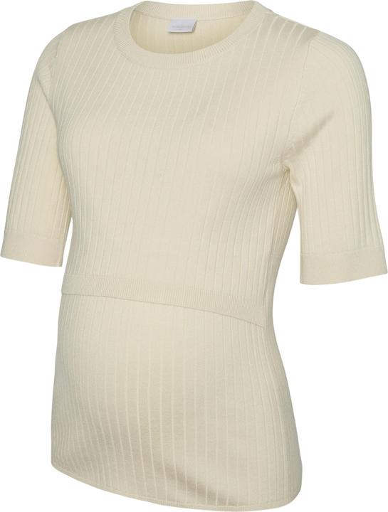 Produktbild Mamalicious Normal geschnitten Rundhals Gerippte Ärmelbündchen Strickoberteil Strickpullover