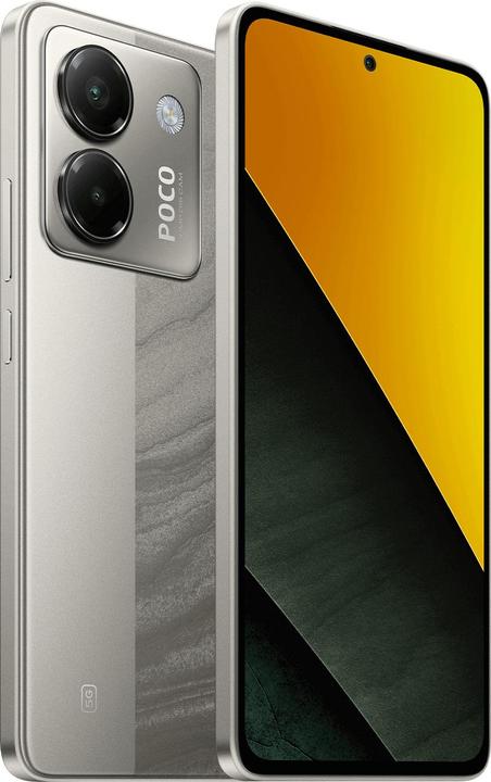 Actual product image Xiaomi Poco M7 Pro 512GB Silber (512 GB, Silver, 6.67", Hybrid Dual SIM, 5G)