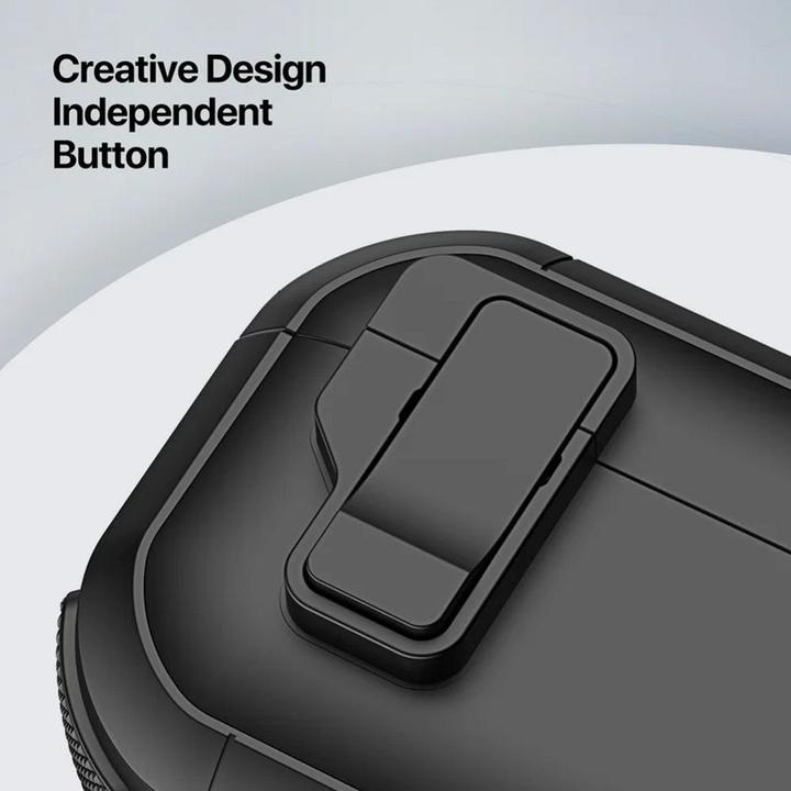 Immagine prodotto Dux Ducis Headphone case - AirPods 4 PECP Series PC+TPU Cover with Hook Black (Coperchio della custodia di ricarica)