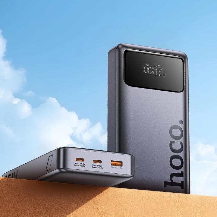 Produktbild Hoco - Q40 Leader PD65W Powerbank mit digitalem Display, 25000mAh, dunkelgrau (25000 mAh, 65 W)