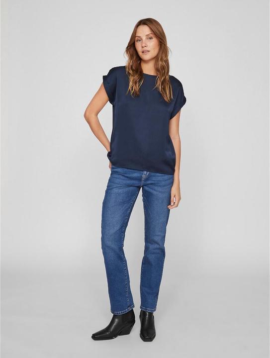 Actual product image Vila Shiny top with short sleeves (40)