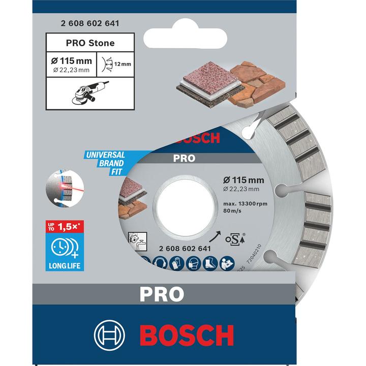 Immagine prodotto Bosch Professional Zubehör Disco diamantato PRO Multi Material, 115 x 22,23 mm