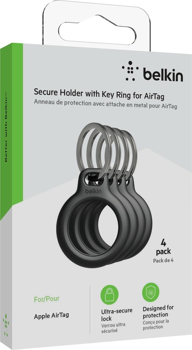 Immagine prodotto Belkin AirTag Schlüsselanhänger 4er Set