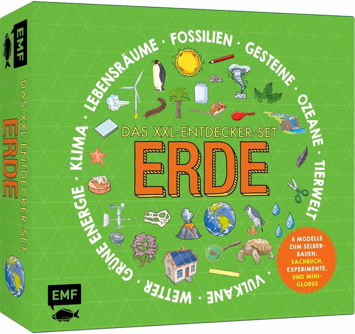 Image du produit Das XXL-Entdecker-Set – Erde: 6 Modelle zum Selberbauen, Sachbuch, Experimente und Mini- (Allemand, Felicity Fitchard, 2024)