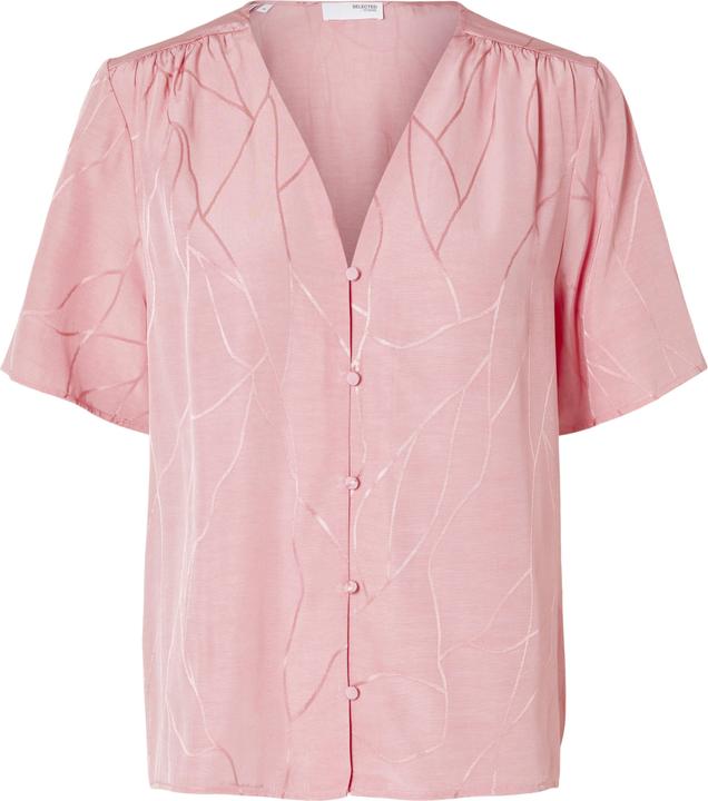 Actual product image Selected Print top with V-neck (36)