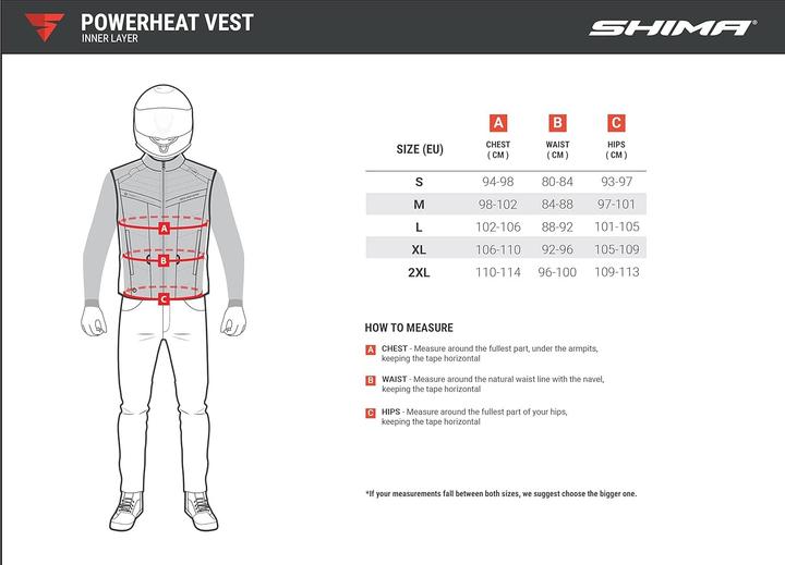 Actual product image Shimano PowerHeat Heating Vest (S)