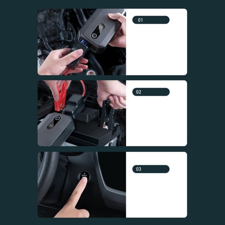 Image du produit Baseus Max Car Jump Starter (20000 mAh, 42 W, 74 Wh)
