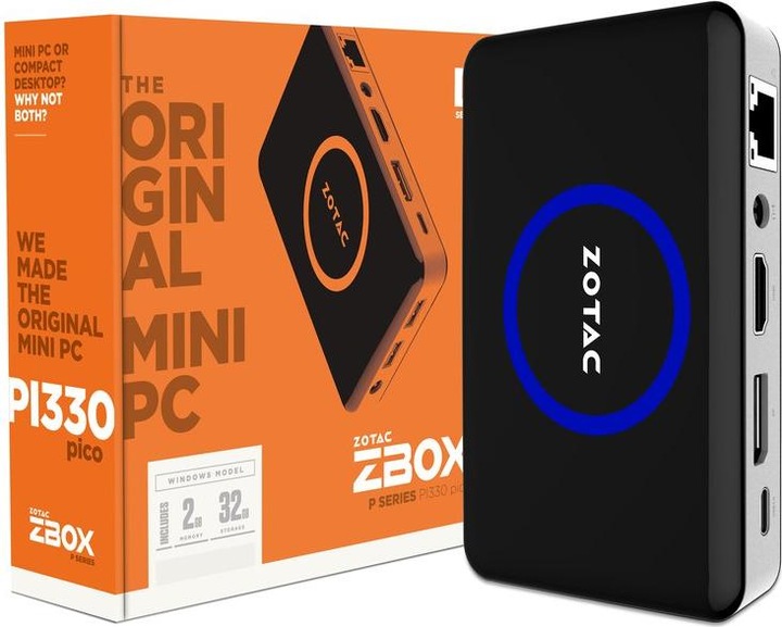 Produktbild Zotac ZBOX PI330 pico (Intel Atom x5-Z8500, 2 GB, 32 GB)