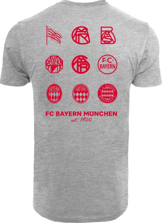 Produktbild FC Bayern München Logo History Red T-Shirt Round Neck - 112157 (XL)