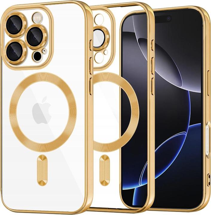 Actual product image Techsuit - Luxury Crystal MagSafe - iPhone 16 Pro Max - Gold (Apple iPhone 16 Pro Max)