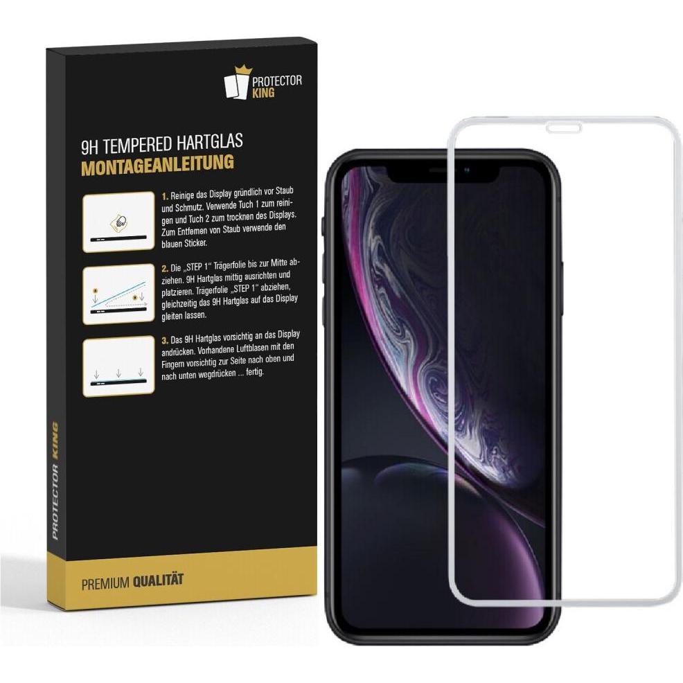 Thumbnail - Protectorking 3x echtes Tempered 9H Panzerhartglas 3D KLAR (3 Stück, Apple iPhone 11), Smartphone Schutzfolie, Transpare...
