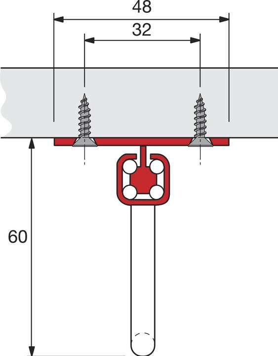 Actual product image Hettich Garderoben-Auszüge Quadro