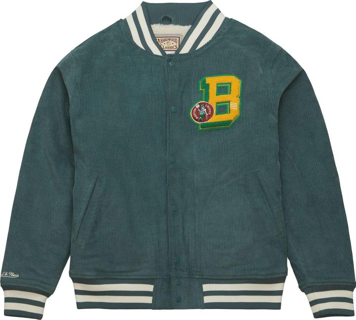 Actual product image Mitchell & Ness M&N Varsity Corduroy Sherpa College Jacket - Boston Celtics - S (S)
